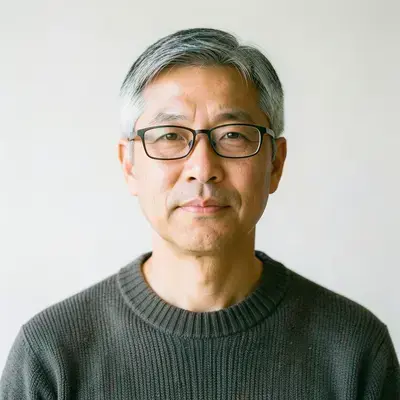 中学校教師のマサの顔写真